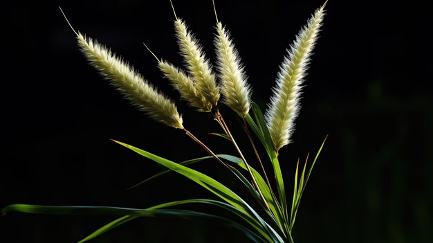 Zdjęcie kwiaty trawy poaceae