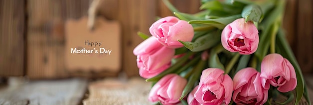 Kwiaty z tekstem Szczęśliwego Dnia Matki