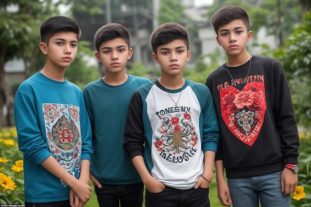 Kwitnące więzi Inteligentni i lojalni nastolatkowie doceniają indonezyjską kulturę