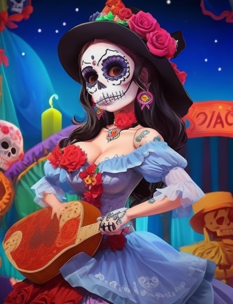 La Catrina to kreskówka, która stała się godłem HD z okazji Dnia Zmarłych