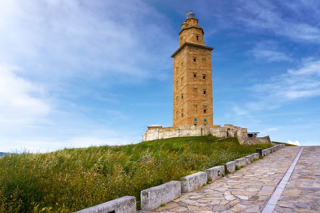 La Coruna Hercules tower Galicia Spain