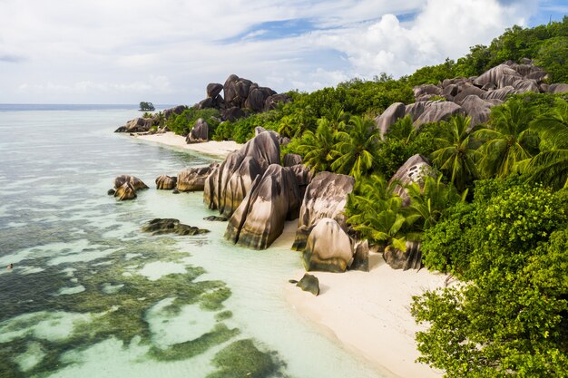 La Digue, plaża na Seszelach