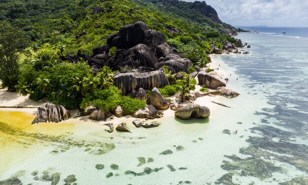 La Digue, plaża na Seszelach