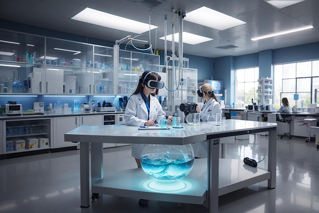 Laboratoria chemiczne w wirtualnej rzeczywistości Wciągająca nauka w futurystycznych salach lekcyjnych