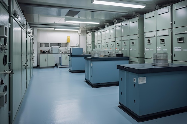 Laboratorium do badania i unieszkodliwiania odpadów promieniotwórczych ze specjalistycznym wyposażeniem