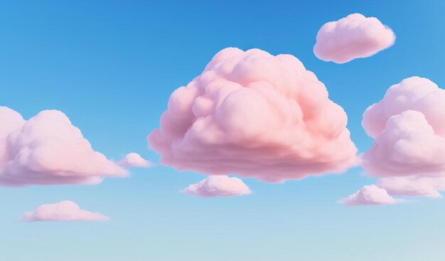 Łączenie cyfrowego nieba Wirtualne przetwarzanie danych z naturalnym białym niebem chmur na niebieskim tle Cl