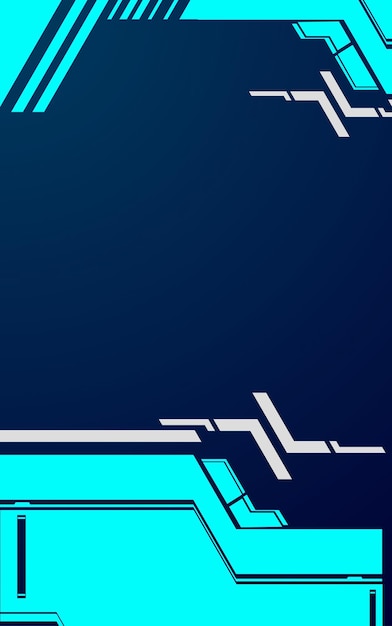 Ładna futurystyczna technologia interfejsu tło 6