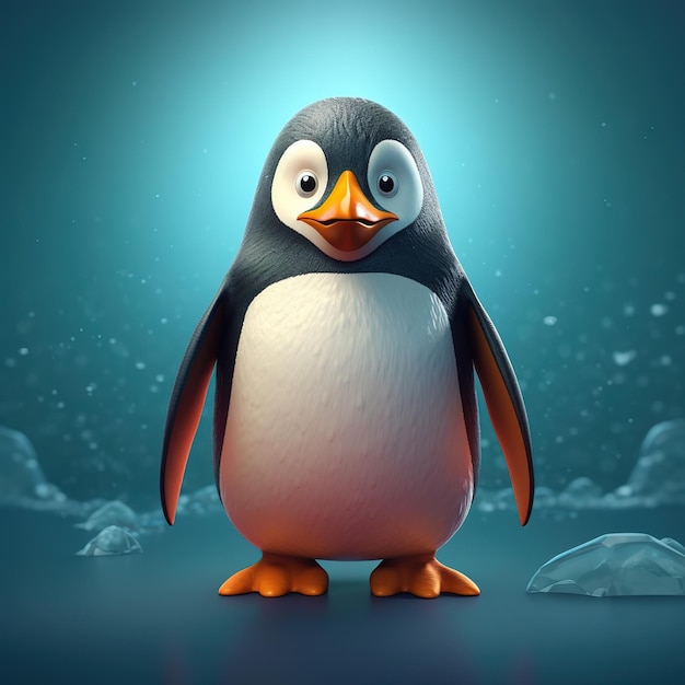Ładna ilustracja pingwina