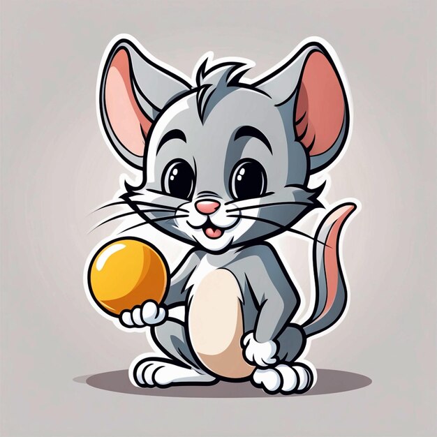 Ładna ilustracja wektorowa Toma i Jerry'ego