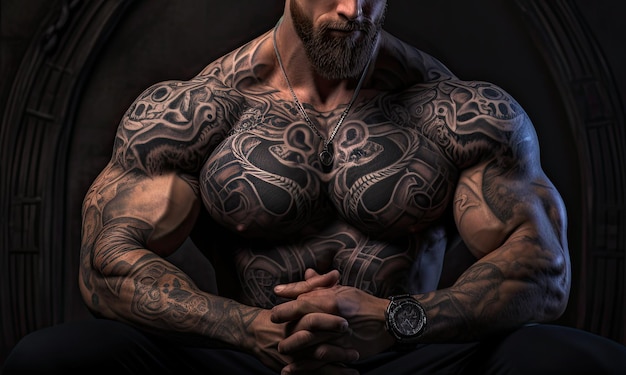 Ładni, silni, sportowi mężczyźni pompują mięśnie ćwiczenia kulturystyczne koncepcja tła