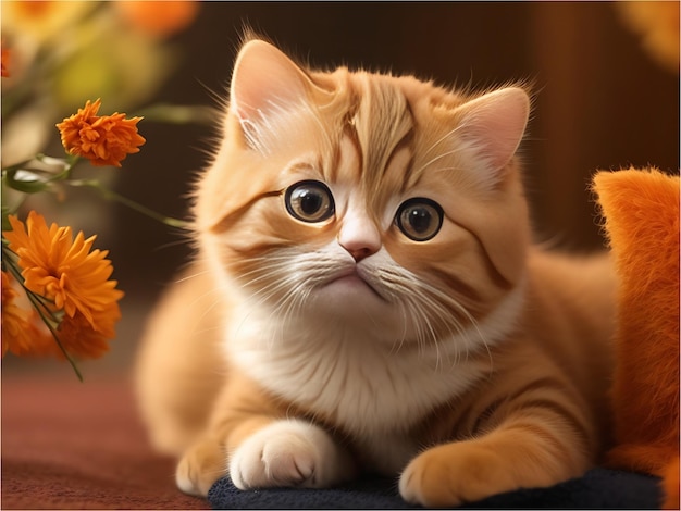 Ładny kotek domowy piękne koty zwierzęta domowe