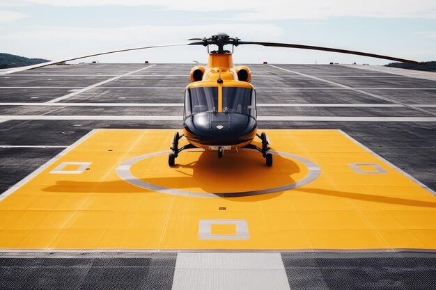 Lądowisko dla helikopterów profesjonalna fotografia reklamowa