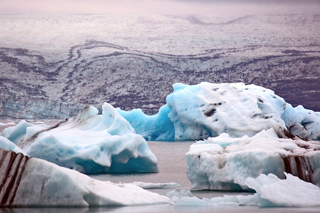 Laguna lodowcowa Jokulsarlon. Islandia