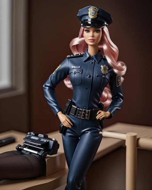 Lalka Barbie 3D policjantka