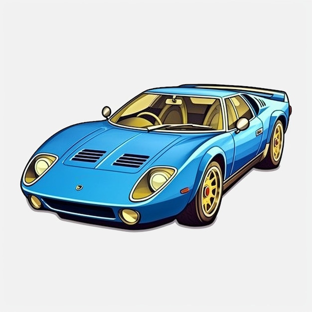 Zdjęcie lamborghini miura 3929cc z 1968 r. jeżdżąca po angielskiej drodze wiejskiej