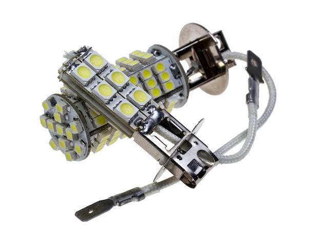 Lampa Led do auto izolowana na białym tle