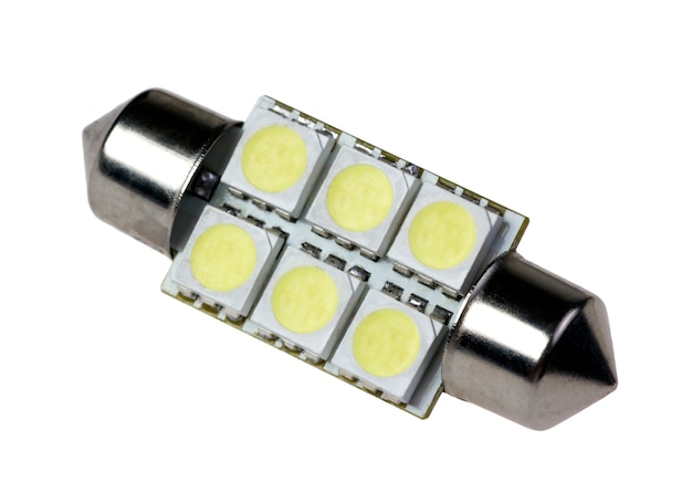 Lampa Led do auto izolowana na białym tle