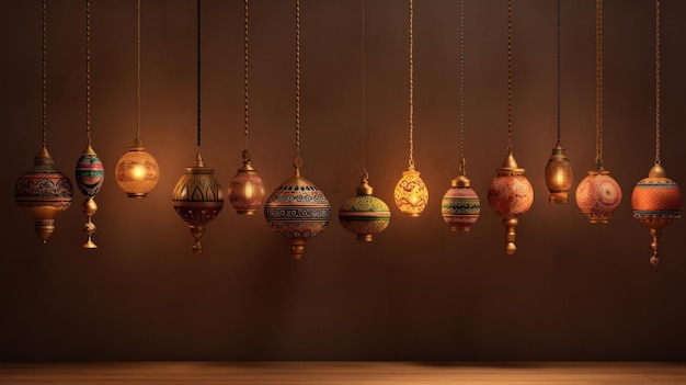 Lampa Pongal Ozdobiona Na święto Diwali