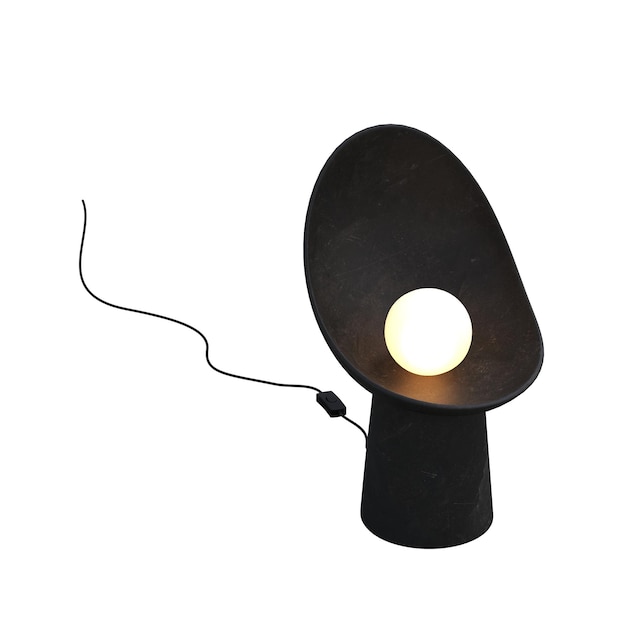 lampa stołowa izolowana na białym tle lampa pokojowa ilustracja 3D cg render