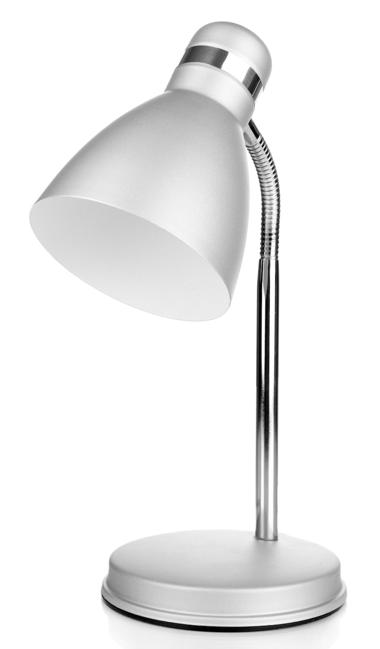 Zdjęcie lampa stołowa na białym tle
