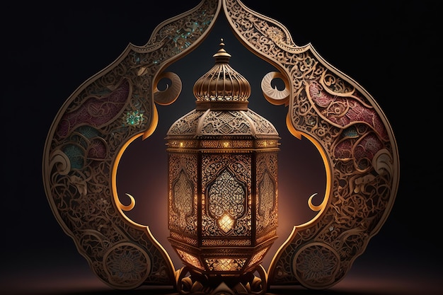 Lampa z napisem Ramadan