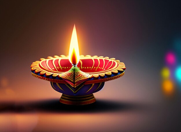 Lampy Diwali czerwone