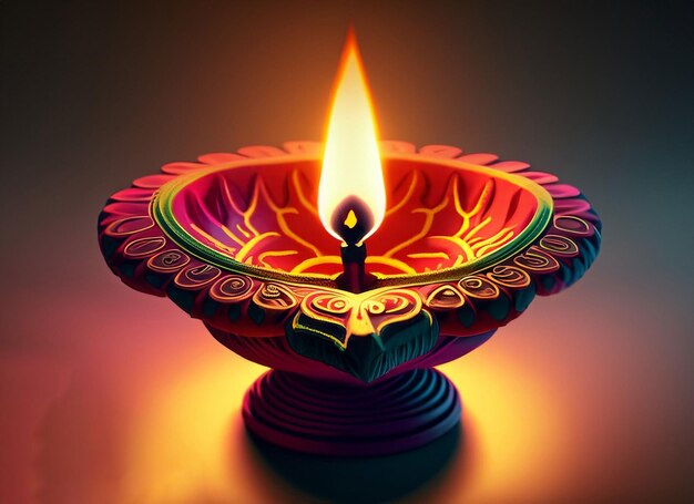 Lampy Diwali czerwone