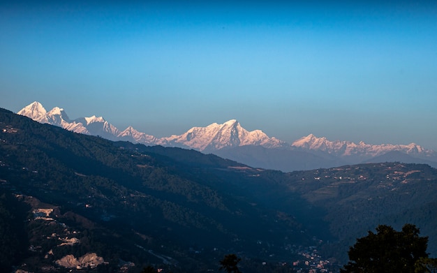 Langtang Pasmo Górskie Widok Od Kathmandu, Nepal.