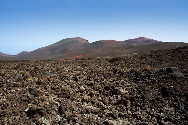 Lanzarote Timanfaya Fire Mountains wulkaniczna lawa