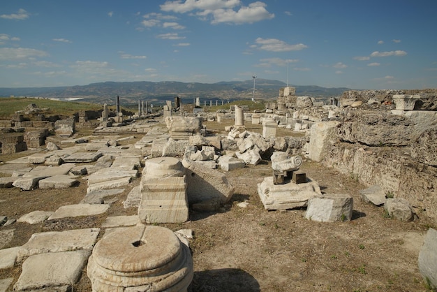 Laodycea na starożytnym mieście Lycus w Denizli Turkiye