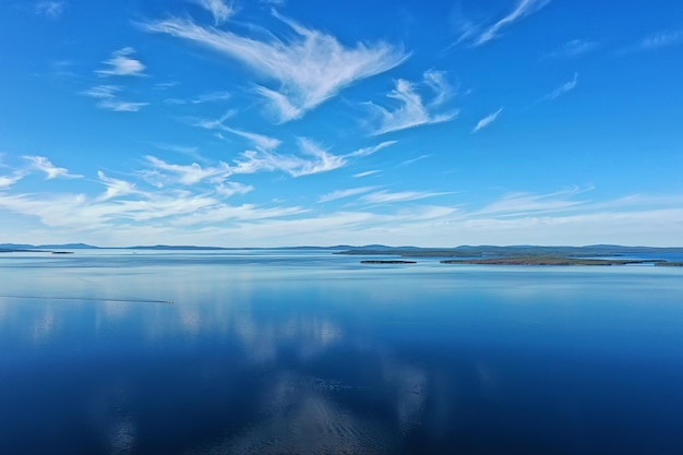 las jezioro widok z góry, krajobraz natura widok las, tło