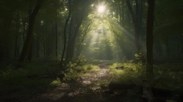 Las rozbrzmiewa piosenką słowika.