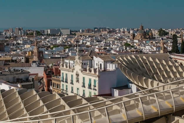 Las Setas De Sevilla Sevilla Centrum grzybów w słoneczny dzień Andaluzja Hiszpania