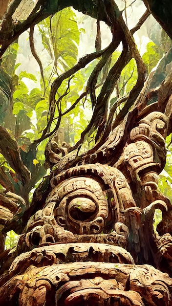 las w stylu Majów starożytna kultura