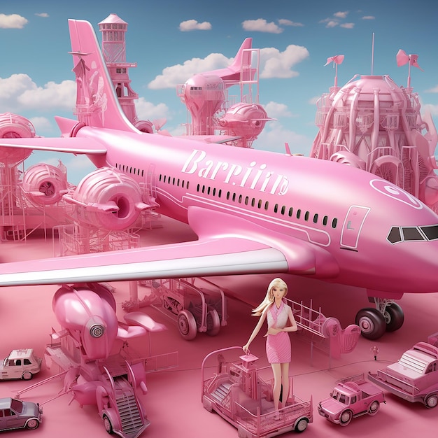 Latająca przygoda Barbie Dołącz do niej w różowym samolocie