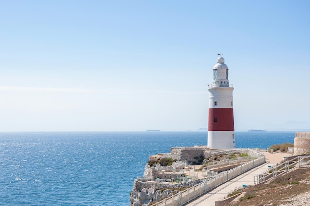 Zdjęcie latarnia europa point na gibraltarze