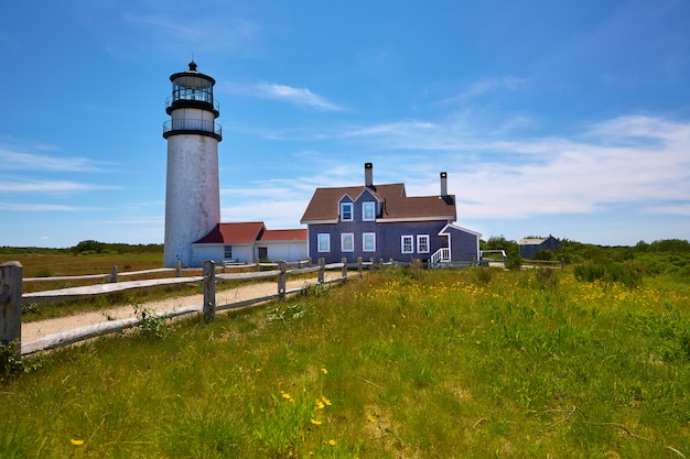 Latarnia morska na Cape Cod Truro w stanie Massachusetts w USA