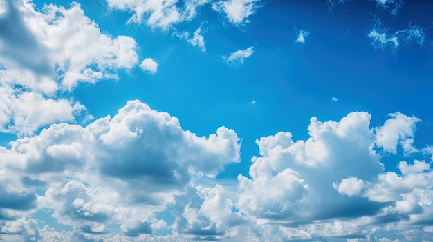 Lato błękitne niebo jasne zimowe powietrze błękitne niebo koncepcja niebo i chmury tło