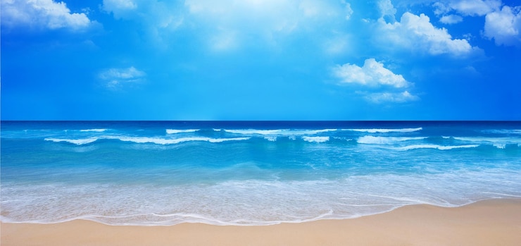 Zdjęcie lato na tle plaży