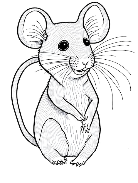 Łatwe rysunki szczurów dla dzieci