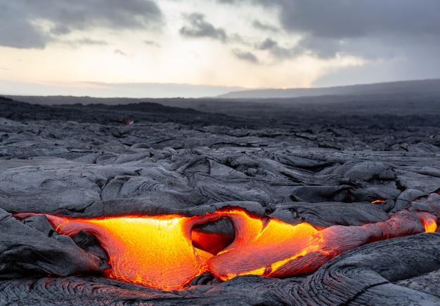 Lava Flow, Hi, Usa