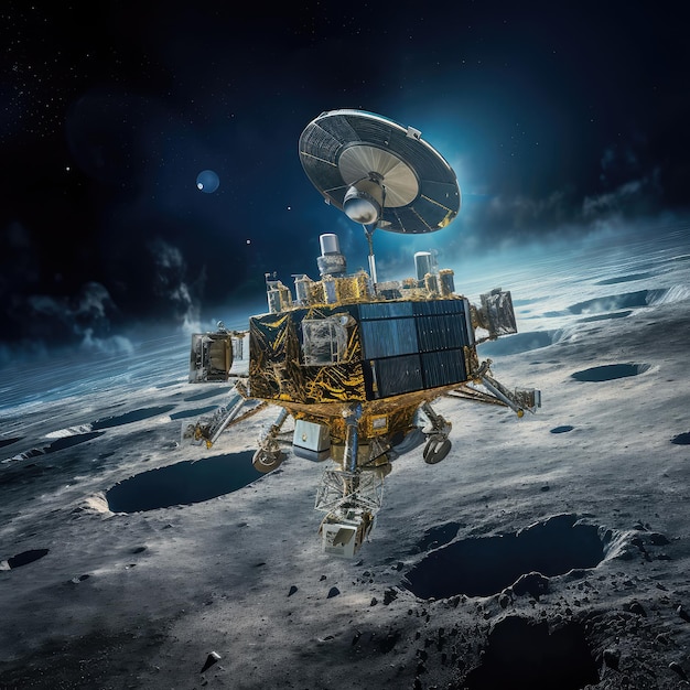 Łazik Chandrayaan3 ląduje na południowym biegunie Księżyca