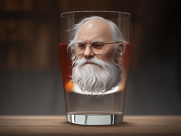 Lear Drinking Glass AI generowane