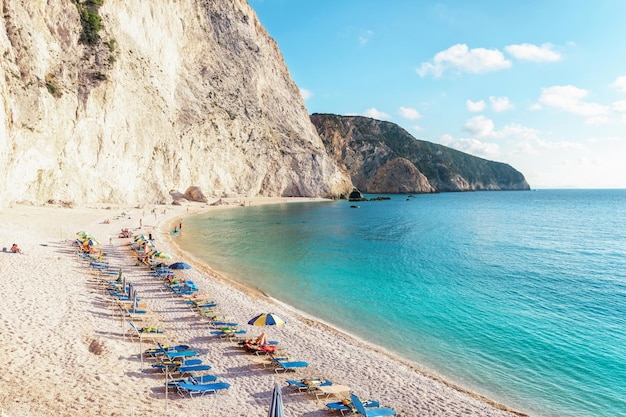 Lefkada Grecja Porto Katsiki plaża Wyspy Jońskie