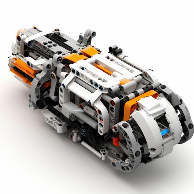 Lego Mindstorms NXT z białym tłem wysokiej jakości