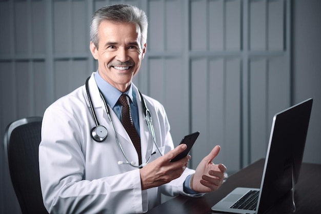 Lekarz czat internetowy rozmowa telefoniczna przygotowanie internetowej konsultacji medycznej online Rodzina