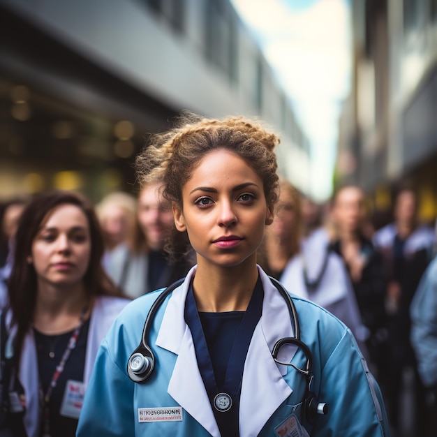 Lekarze NHS strajkują Generative Ai