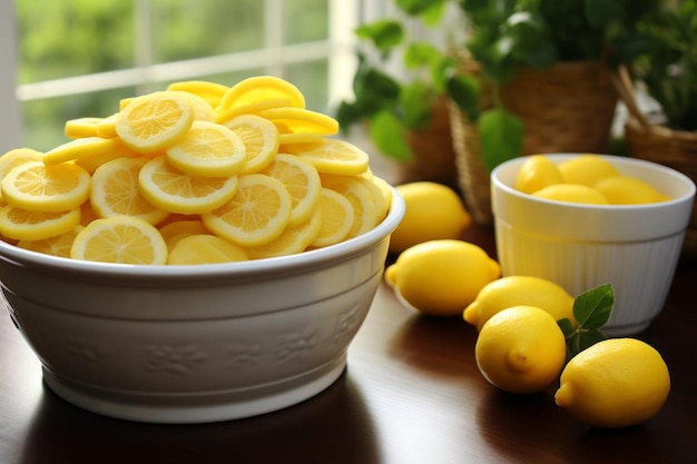 Lemon Love Sweet and Tangy Flavor Najlepsza fotografia obrazu cytrynowej