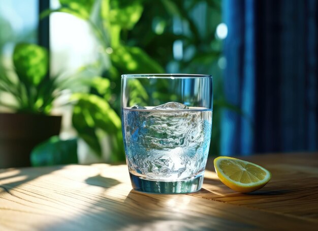 Lemonadowy lub mojito koktajl z cytryną i miętą zimny odświeżający napój lub napój z lodem stworzony za pomocą generatywnej technologii AI