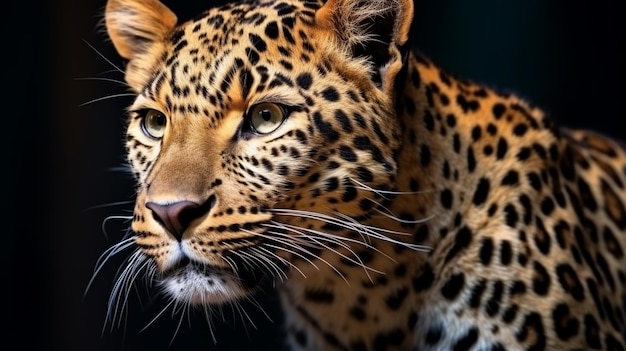 Leopard to piękne i wdzięczne zwierzę AI Generative